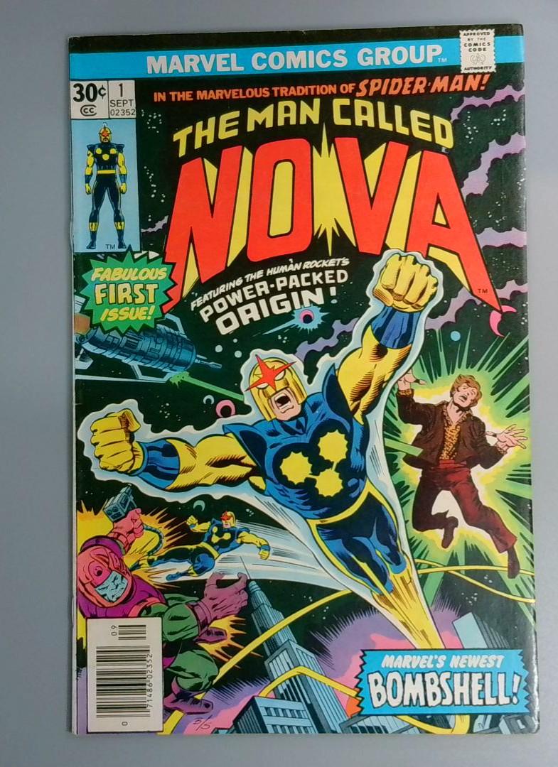 Nova #1, FN/VF 1st (Richard Ryder) Nova Marvel Comics Group, 1976 JR1