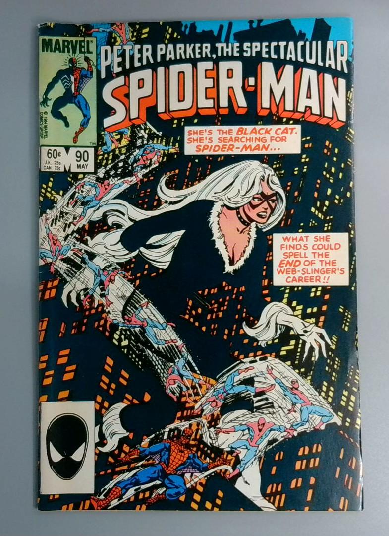 Spectacular Spider-Man #90, 1st Black Symbiote Suit, Marvel, 1984 JR1