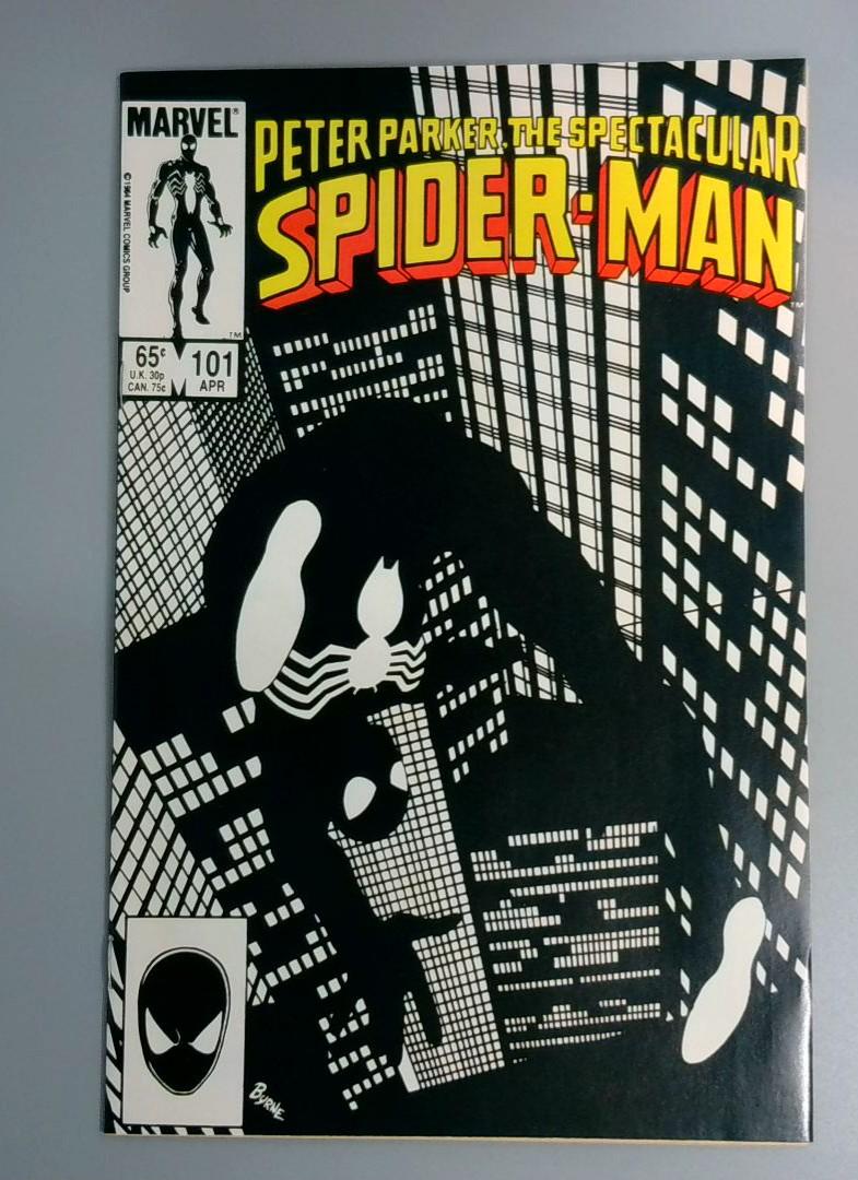 Spectacular Spider-Man #101, NM Black Suit Cover Marvel Comics, 1985 JR1