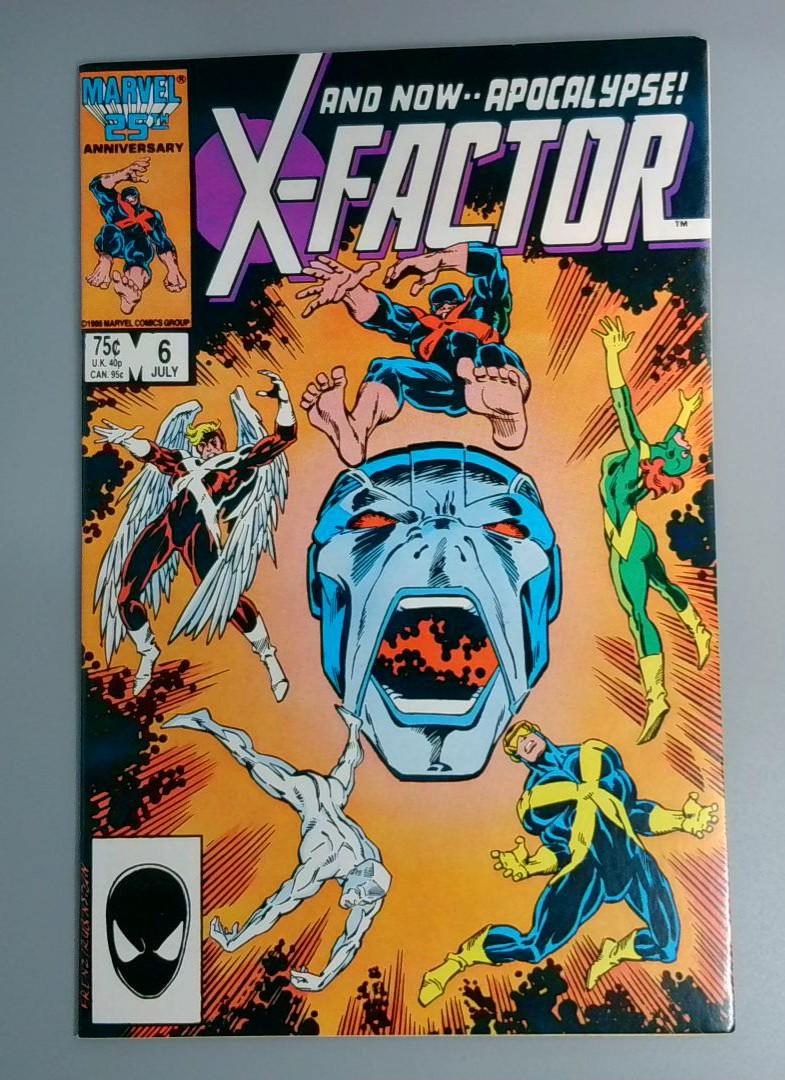 X-Factor #6, NM 1st Apocalypse!, Marvel Comics, July 1986 JR1