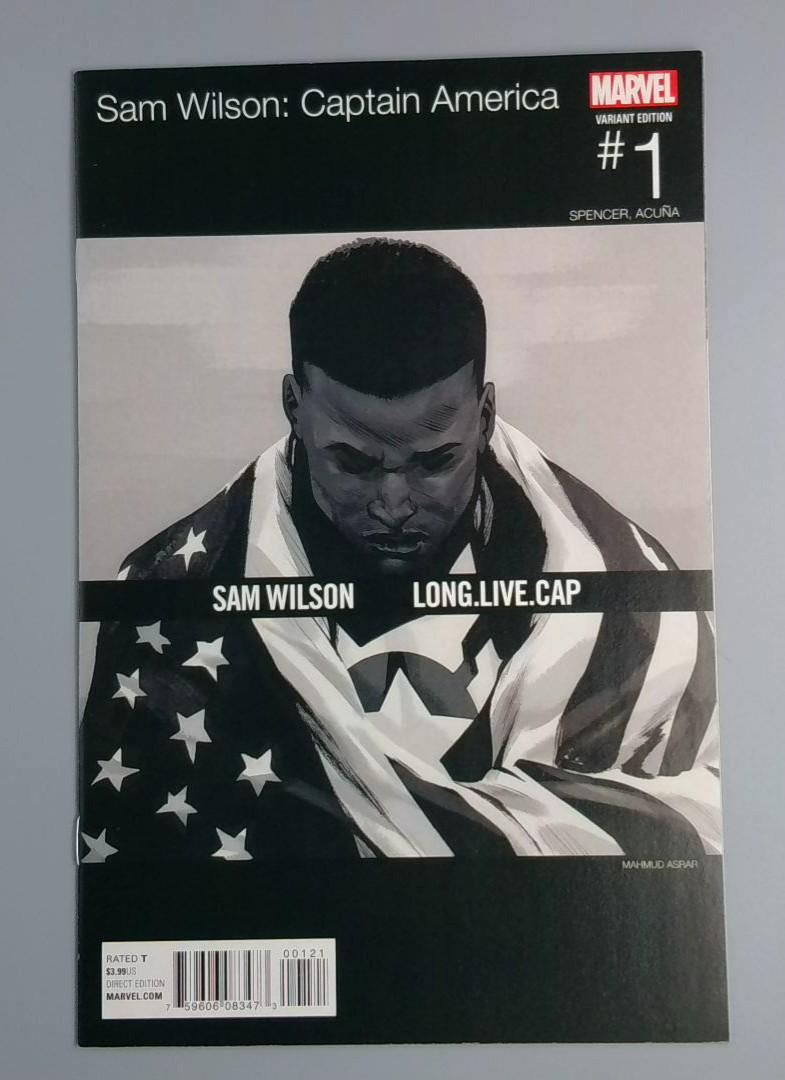 Sam Wilson: Captain America #1 NM- Hip Hop Variant Edition, Marvel Comics, 2015