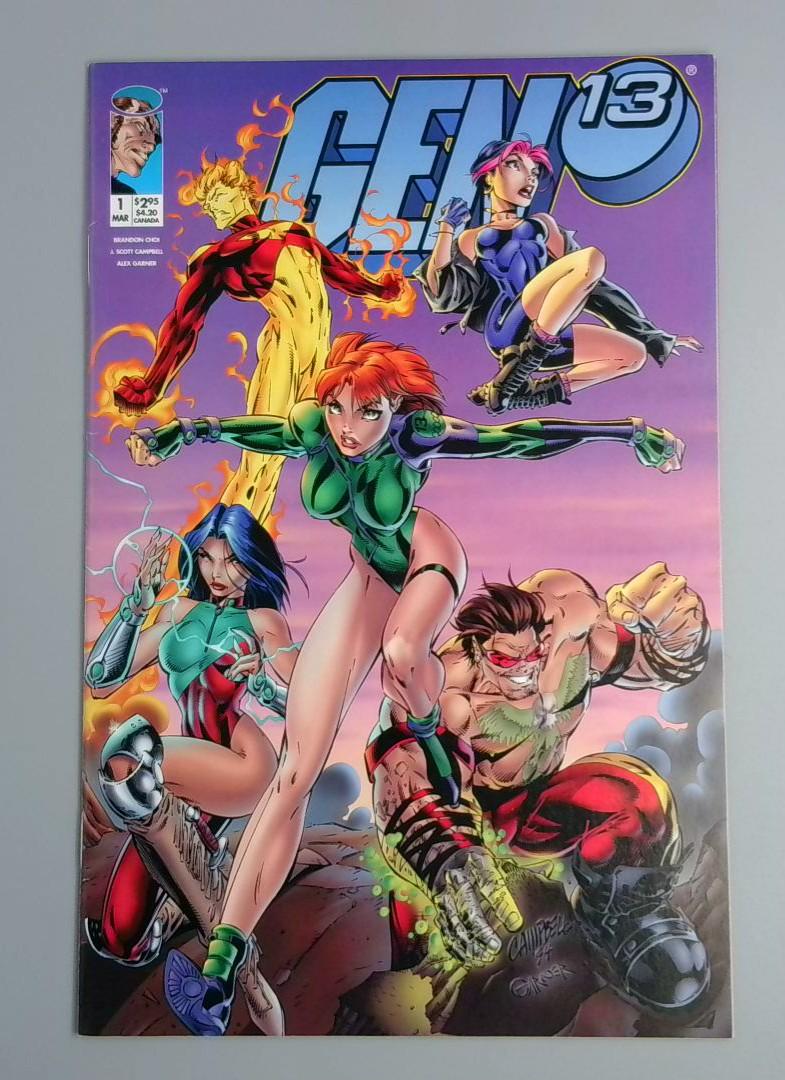 Gen 13 #1, VF/NM 2nd Series, Image Comics, 1995 JR1