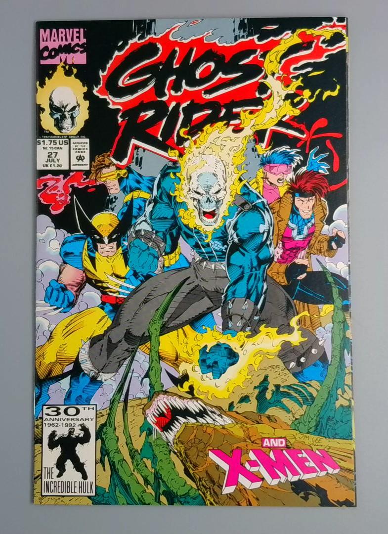 Ghost Rider #27, NM X-Men Crossover, Marvel Comics, 1992 JR1