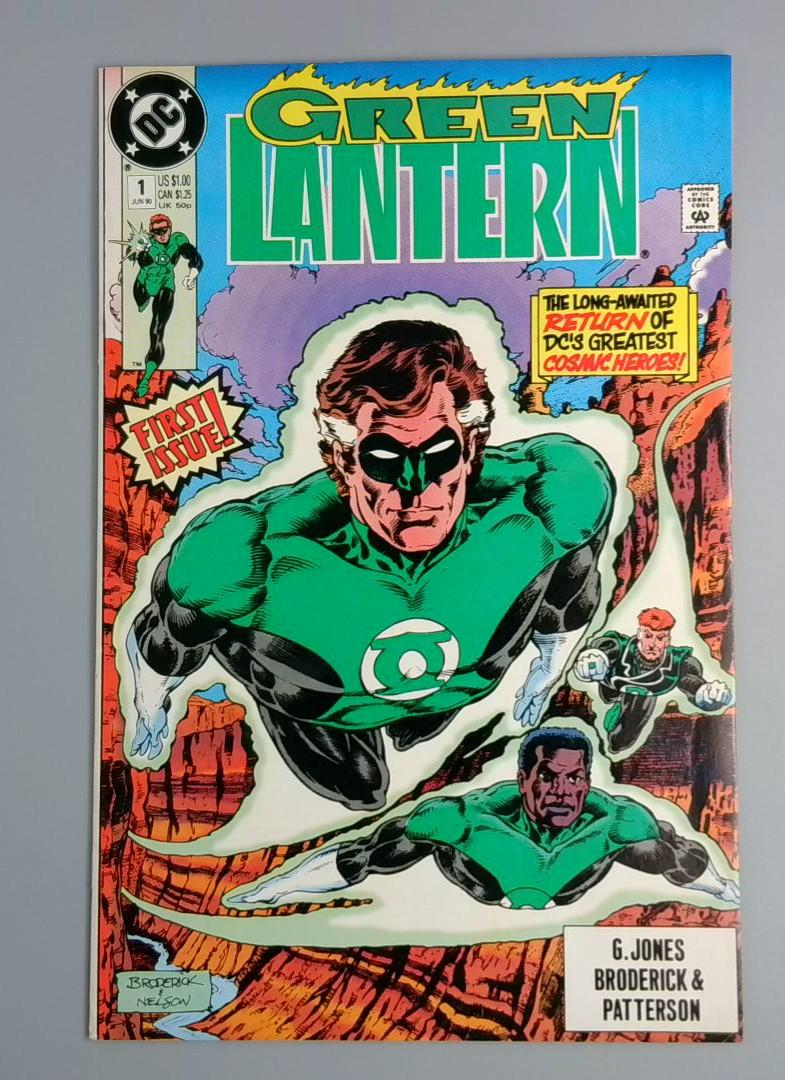 Green Lantern #1, VF+ First Issue, DC Comics, 1990 JR1