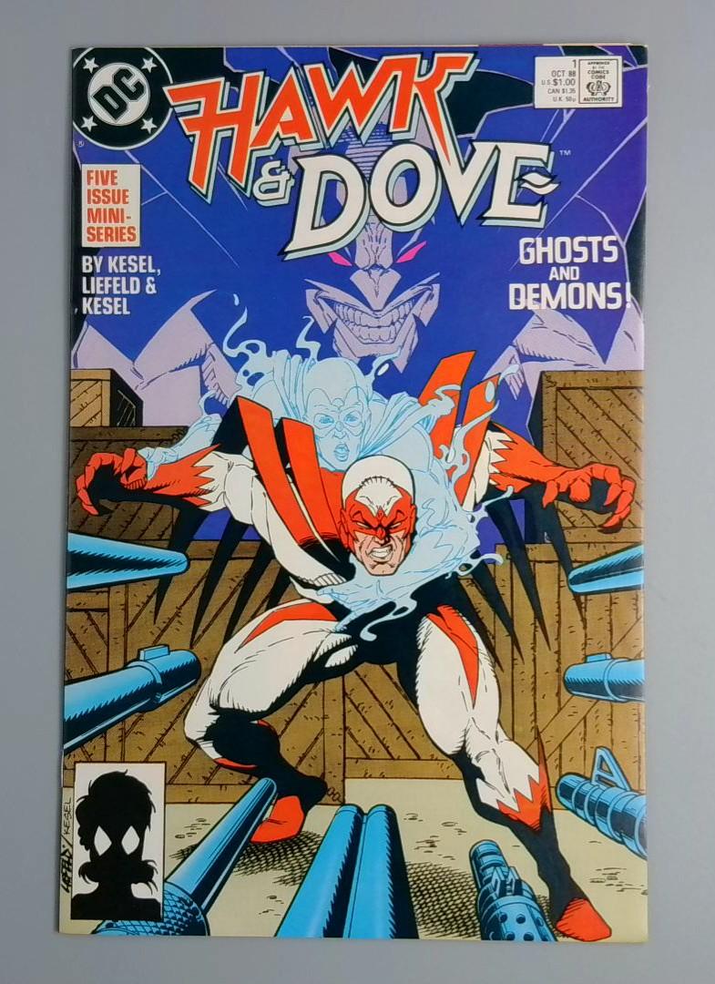 Hawk & Dove #1, VF/NM Rob Liefeld, DC Comics, 1988 JR1