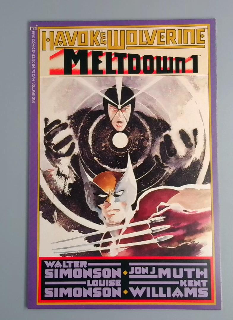 Havok & Wolverine: Meltdown #1, NM- Marvel Comics, 1988 JR1