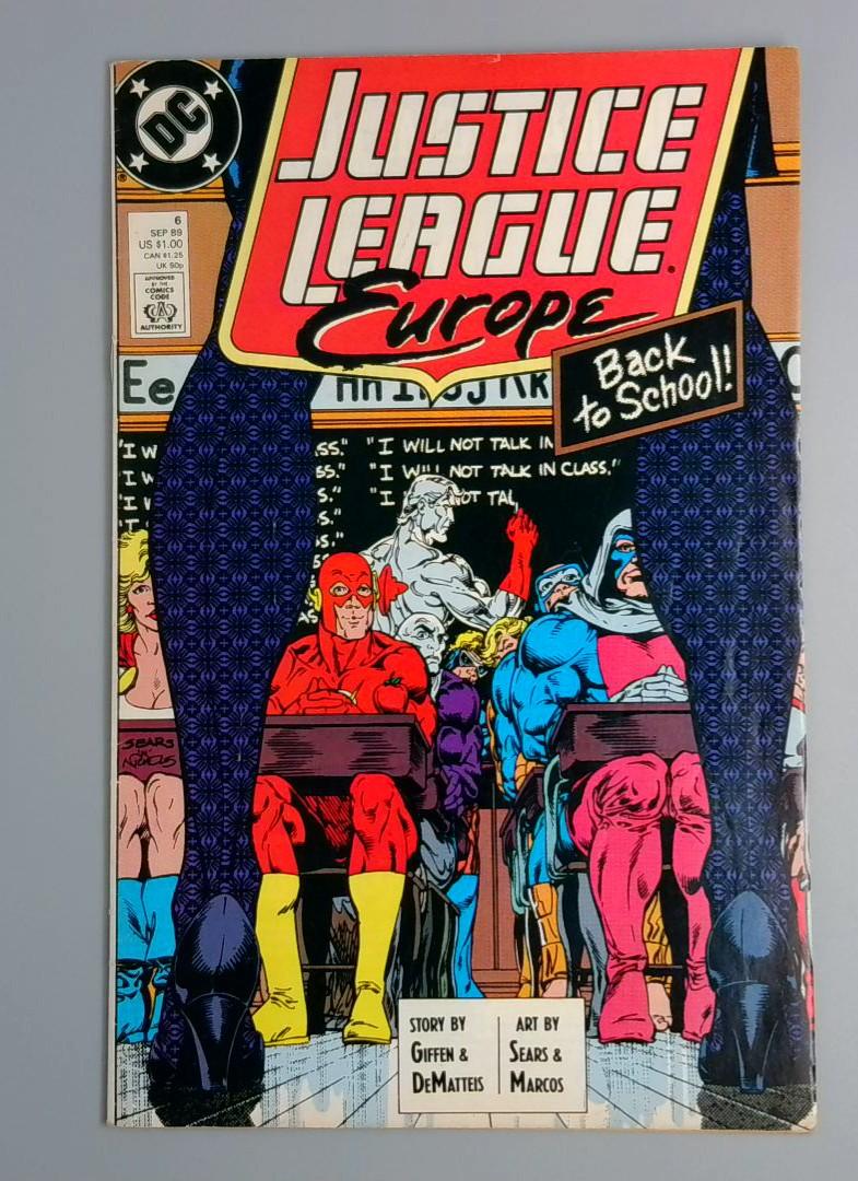 Justice League Europe #6, 1st Crimson Fox DC Comics, 1989 JR1