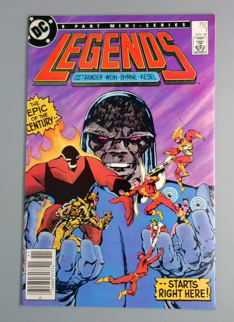 Legends #1, VF 1st Amanda Wallwe, Newsstand DC Comics, 1986 JR1