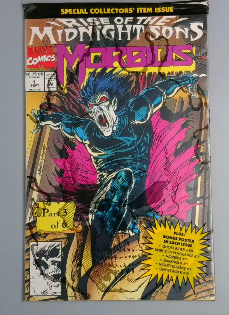 Morbius #1, NM Rise of the Midnight Sons, Marvel Comics, 1992 JR1
