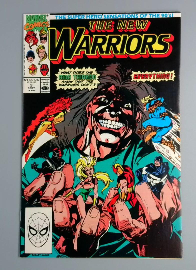 New Warriors #3, NM Marvel Comics, 1990 JR1