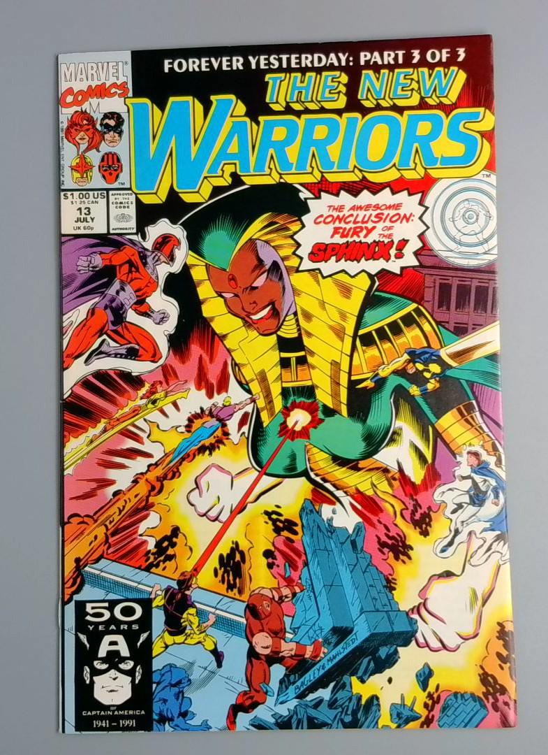New Warriors #13, NM- Marvel Comics, July 1991 JR1
