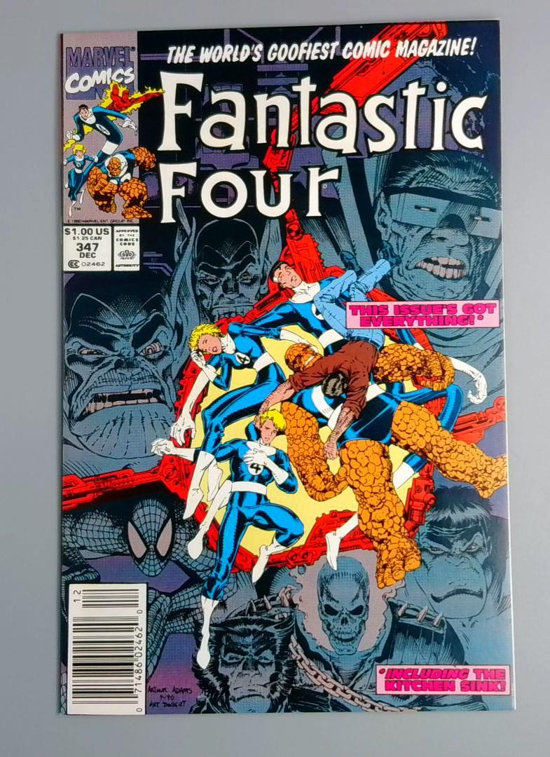 Fantastic Four #347, NM- Newsstand Marvel Comics, 1990 JR1