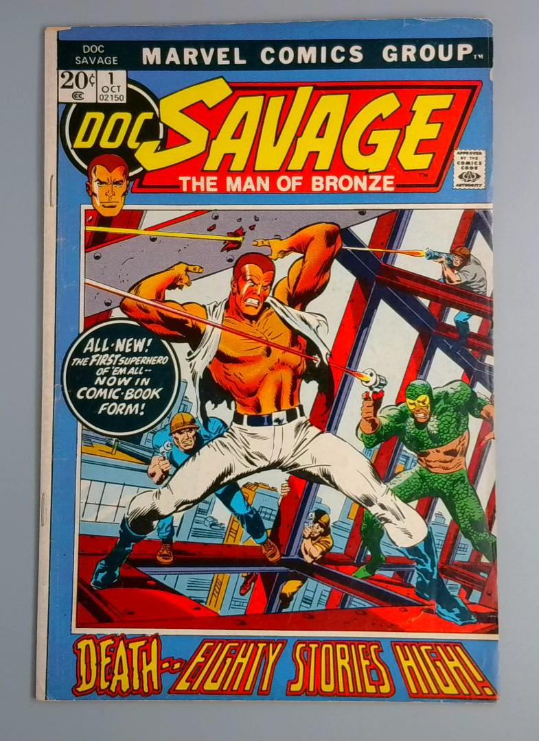 Doc Savage #1, VG/FN The Man of Bronze, Marvel Comics, 1972 JR1
