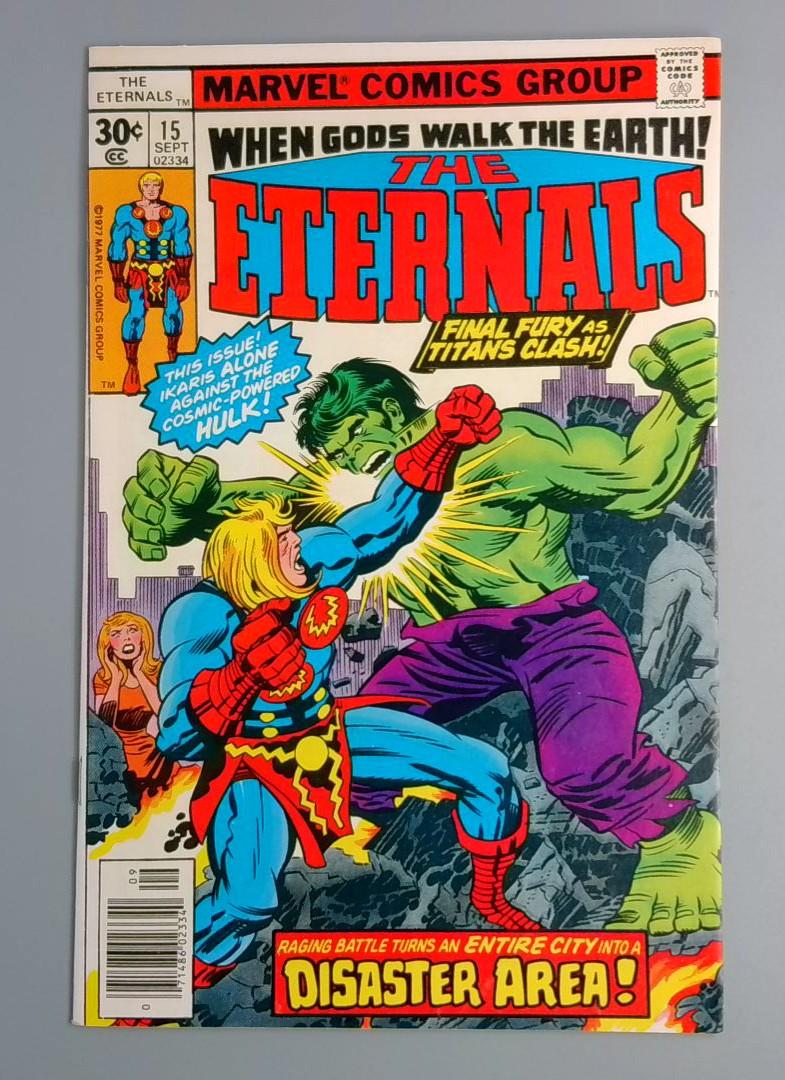 The Eternals #15, NM- Hulk, Marvel Comics, 1976 JR1