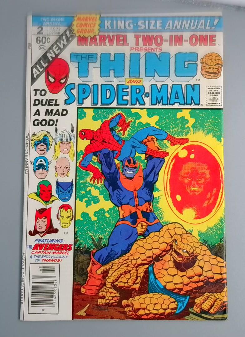 Marvel Two-in-One Annual #2, VF/NM Death of Thanos, Marvel, 1977 JR1