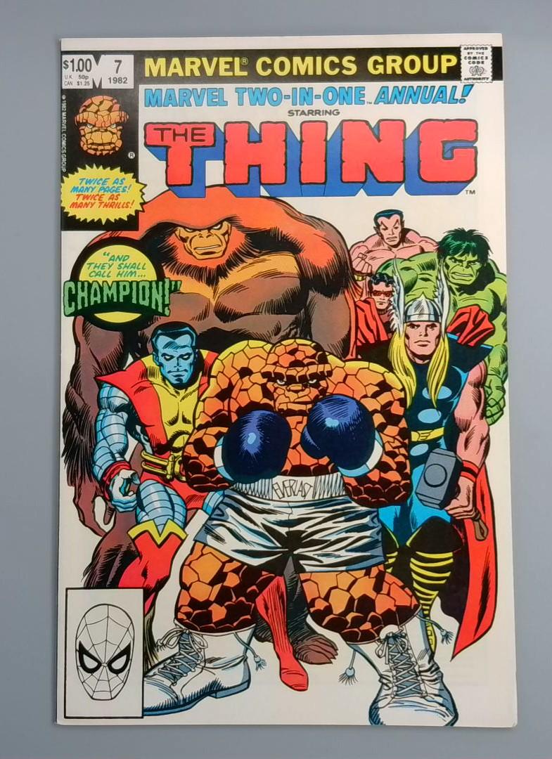 Marvel Two-In-One Annual #7, NM- 1st Power Gem, Champion, Marvel, 1982 JR1