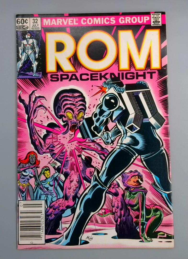 ROM: Spaceknight #32, VF Newsstand, Early Rogue, Marvel Comics 1982 JR1
