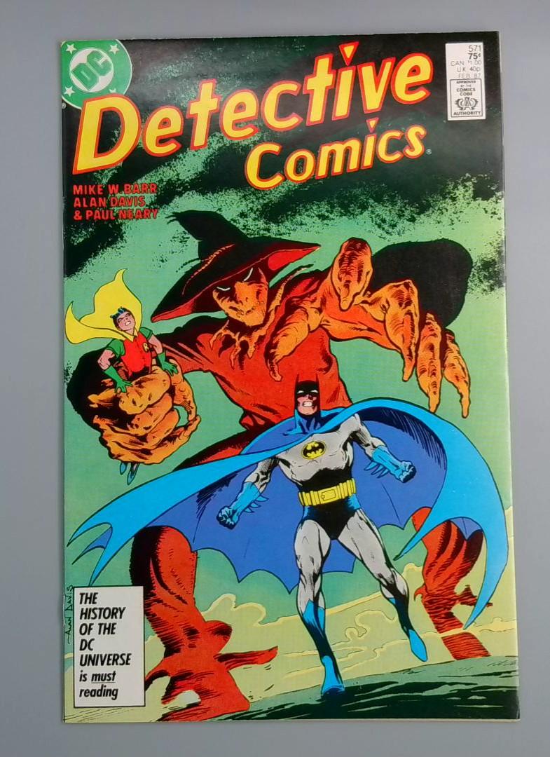 Detective Comics #571, VF/NM Scarecrow DC Comics, 1987 JR1