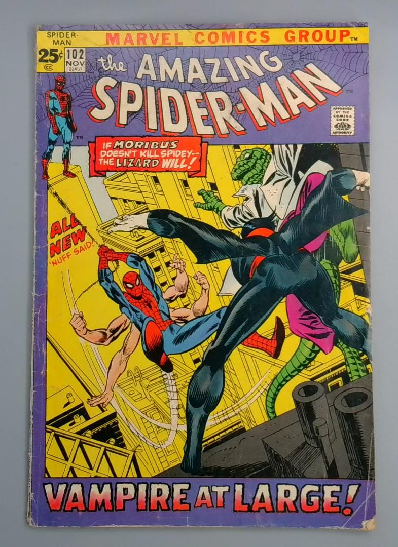 Amazing Spider-Man #102, VG- 2nd Morbius Marvel Comics, 1971 JR1