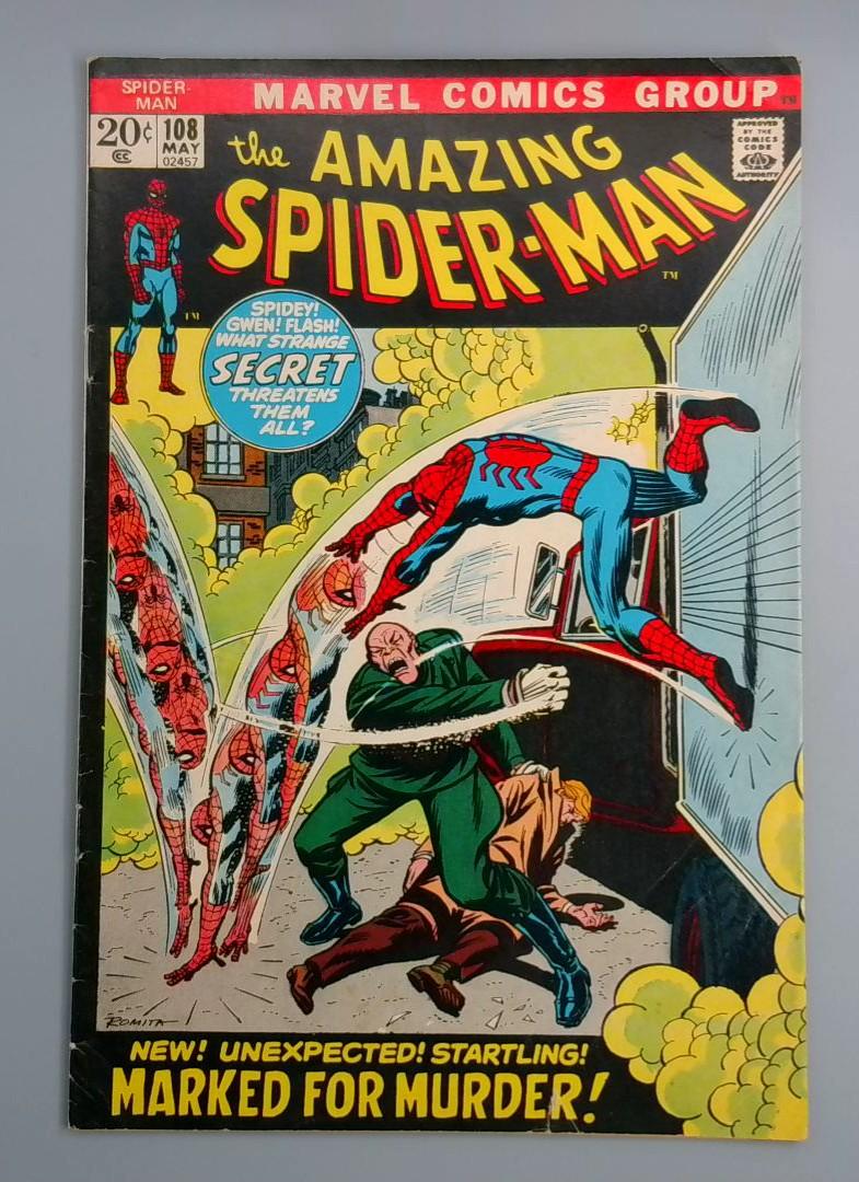 Amazing Spider-Man #108, FN- 1st Sha-Shan, Marvel Comics, 1972 JR1