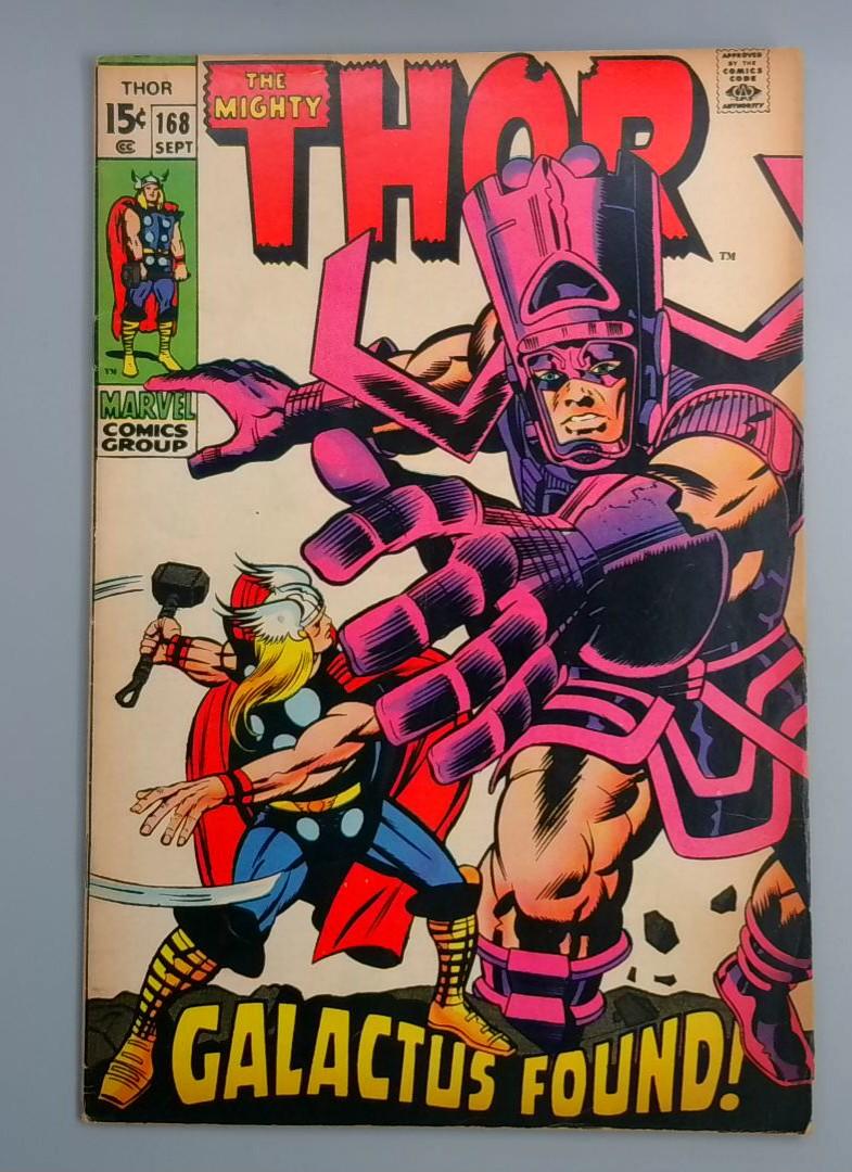 Thor #168, FN Galactus Origin, Marvel Comics, 1969 JR1
