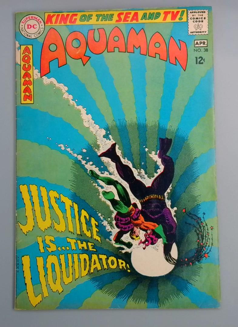 Aquaman #38, VG+ 1st Liquidator, DC Comics, April 1968 JR1