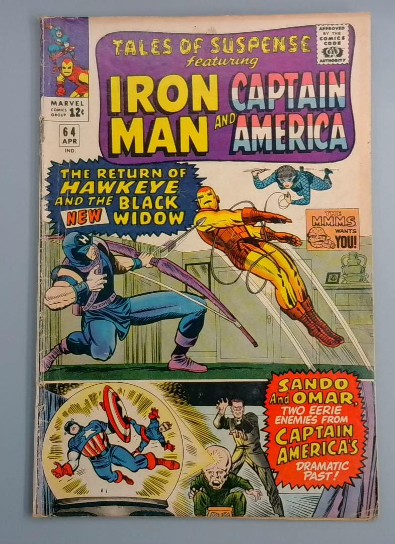 Tales of Suspense #64, VG 3rd Hawkeye, Marvel Comics, 1965 JR2 READ DESC