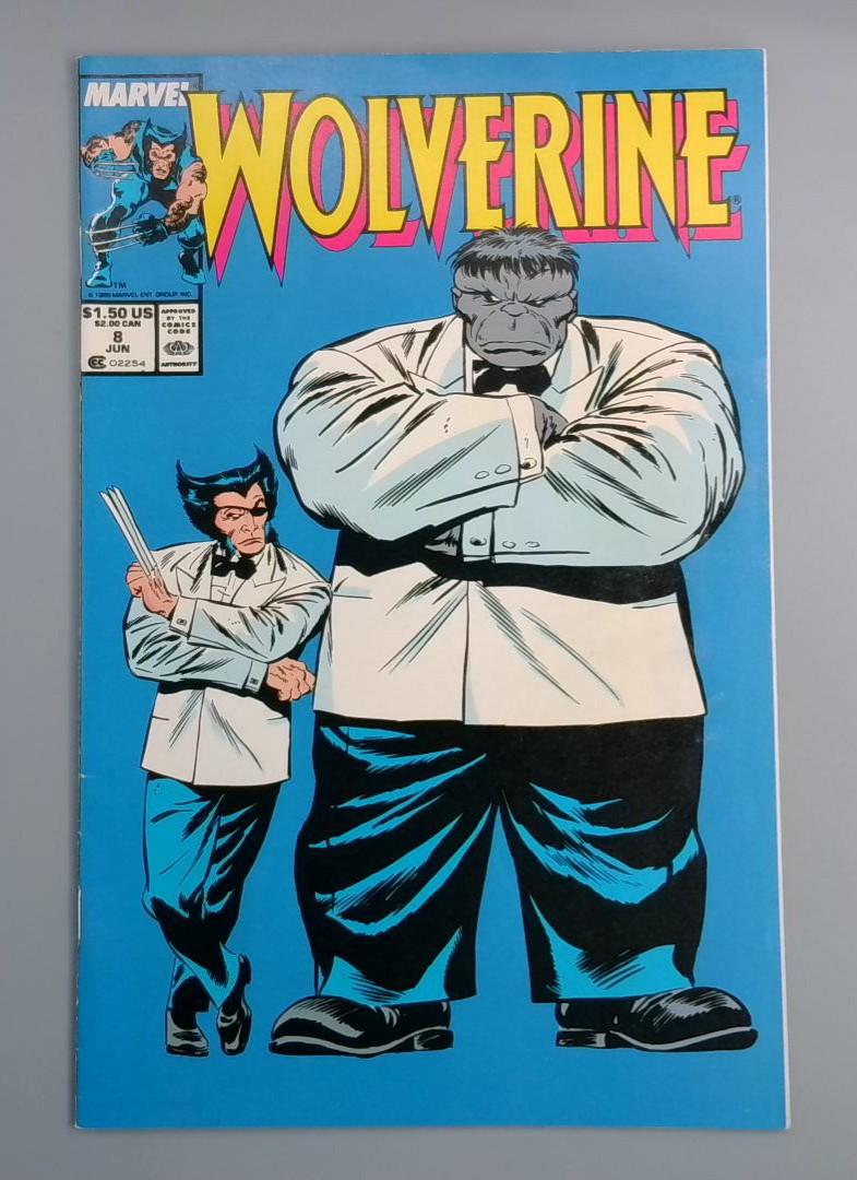 Wolverine #8 VF Hulk Marvel, 1989 JR1