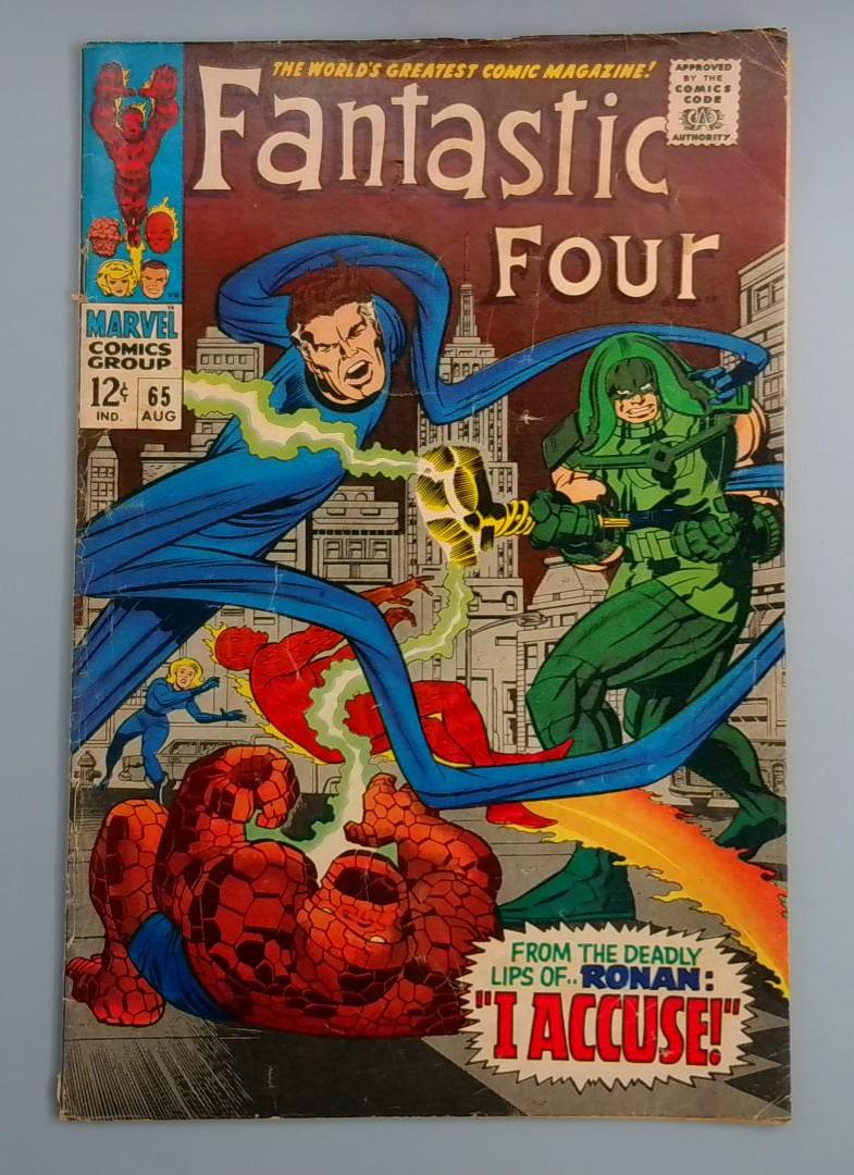 Fantastic Four #65, VG 1st Ronan the Accuser , Marvel Comics, 1967 JR1