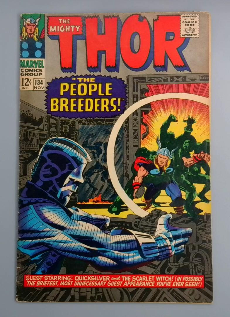 Thor #134, VG/FN 1st High Evolutionary, Marvel Comics, 1966 JR1
