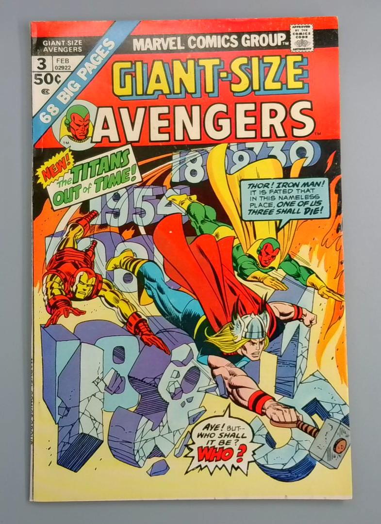 Giant-Size Avengers #3, FN/VF Marvel Comics, 1975 JR1