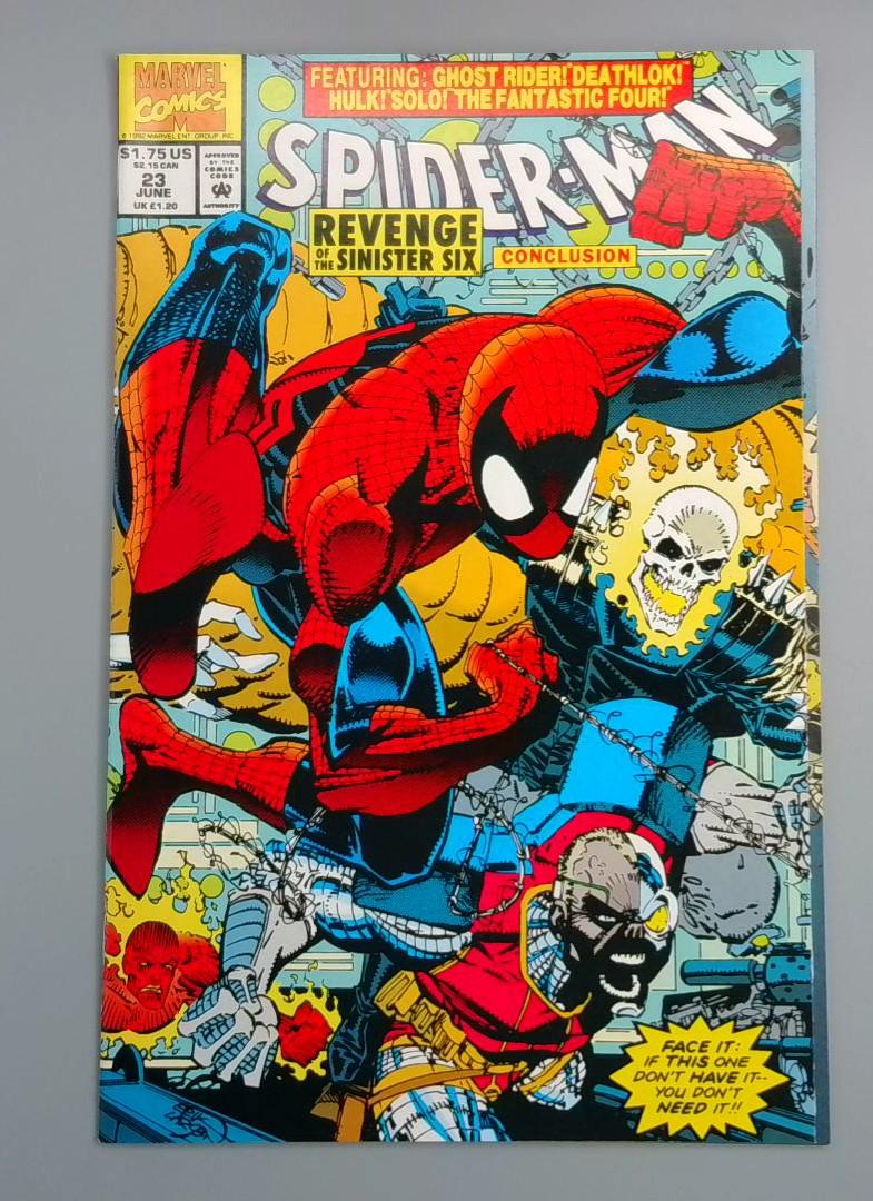 Spider-Man #23, NM Sinister Six Conclusion, Marvel Comics, 1992 JR1
