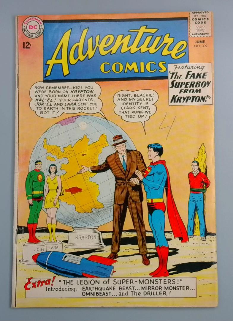 Adventure Comics #309 VG+ Legion of Super-Monsters DC Comics,1963 JR1