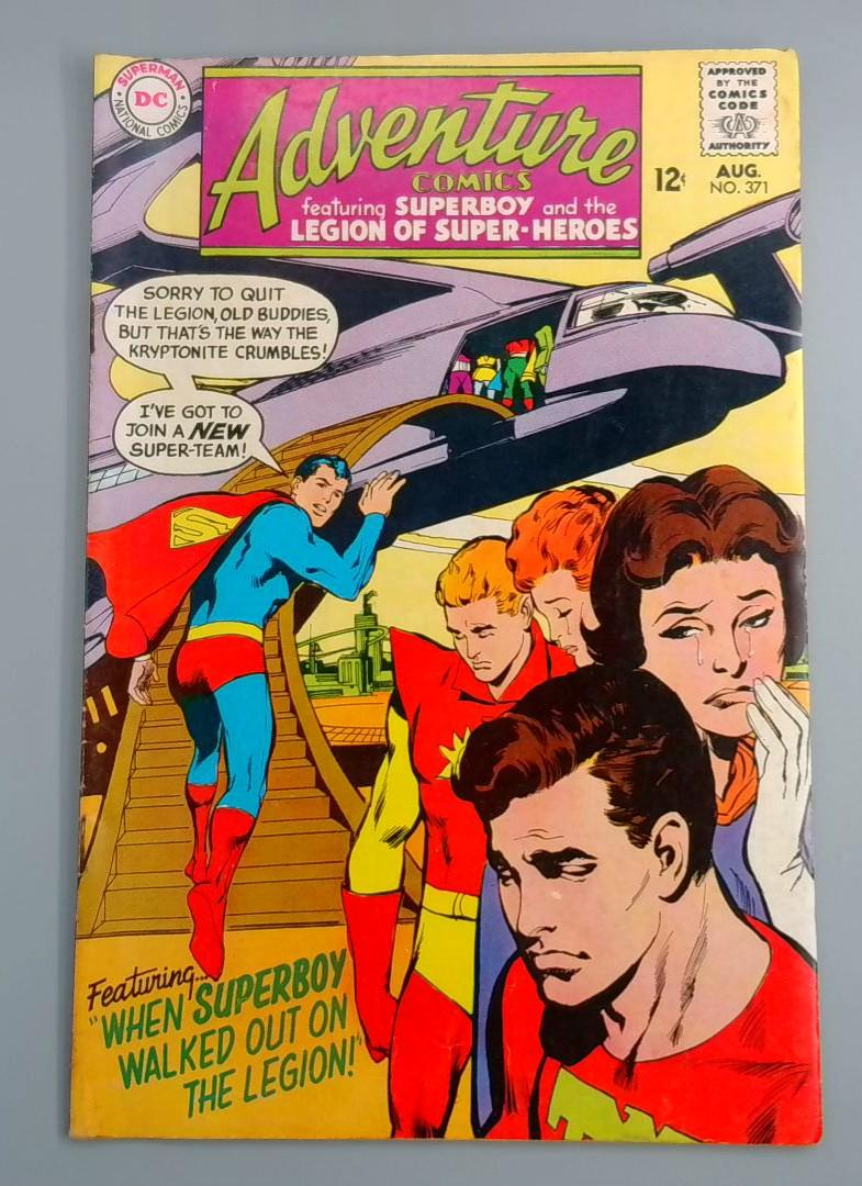 Adventure Comics #371, FN+ DC Comics, 1968 JR1