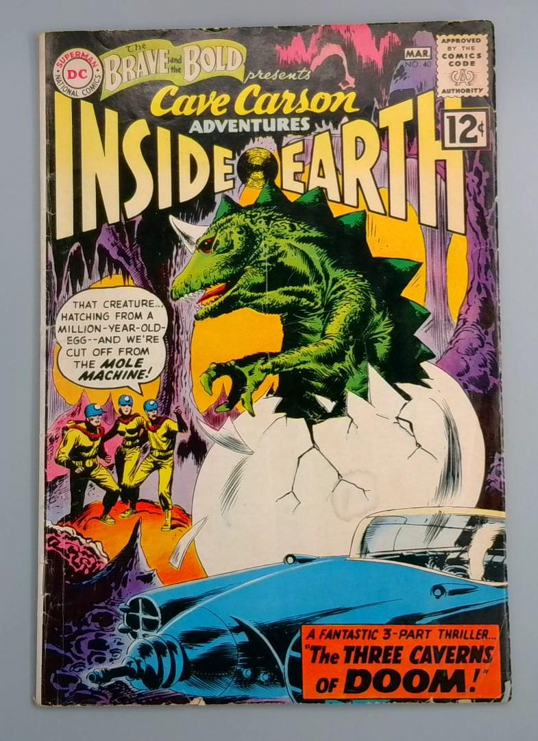 Brave and the Bold #40, VG Cave Carson DC Comics, 1962 JR1