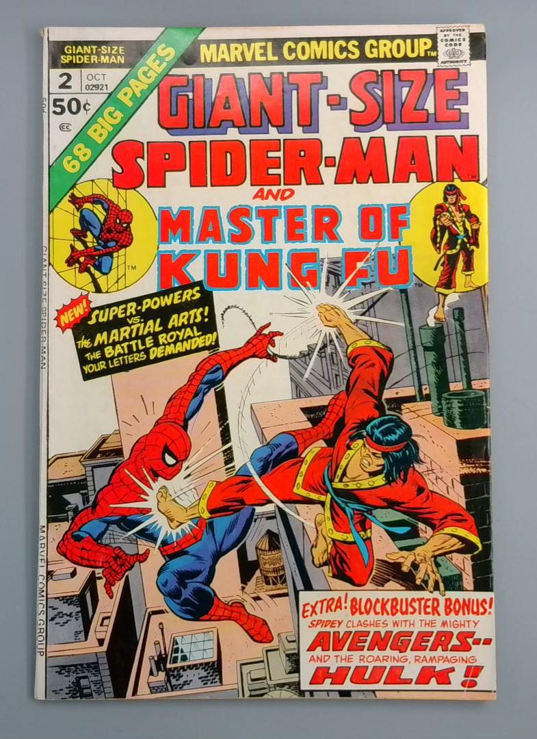 Giant-Size Spider-Man #2, FN- Shang Chi Marvel Comics, 1975 JR1
