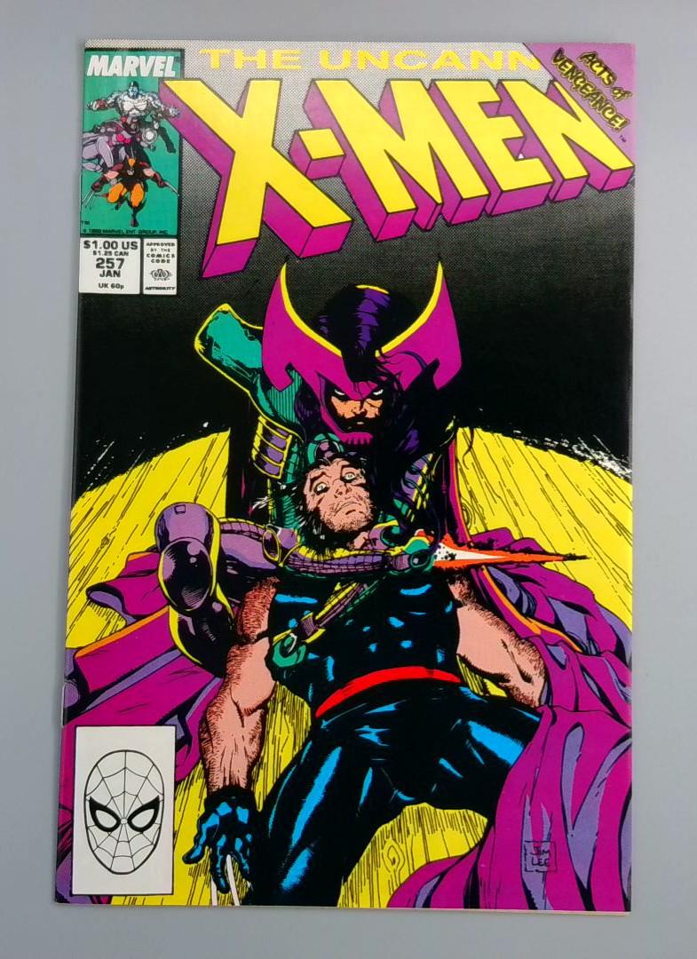 Uncanny X-Men #257, NM- New Paylock Marvel, 1989 JR1