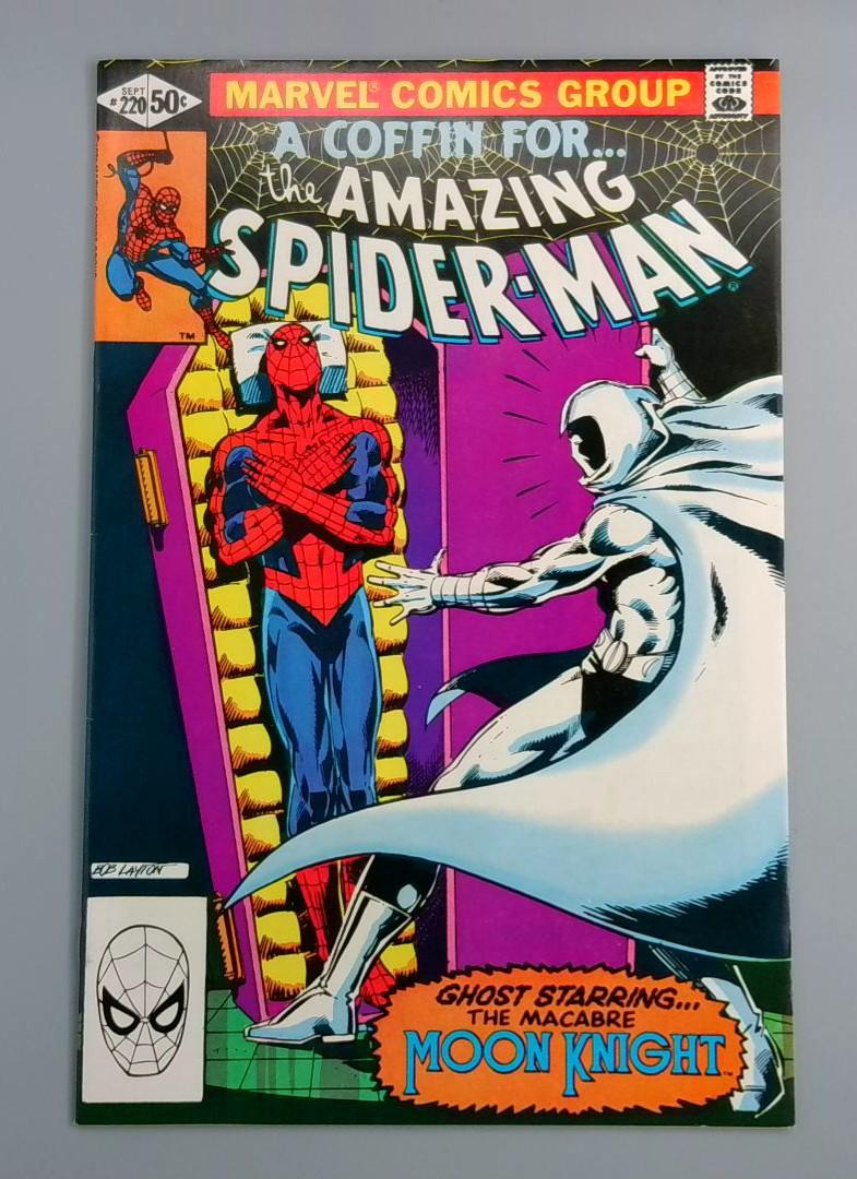 Amazing Spider-Man #220, NM- Moon Knight Marvel Comics, 1981 JR1