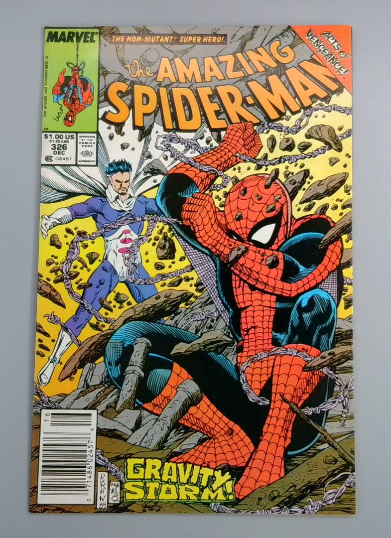 Amazing Spider-Man #326, NM- Newsstand Marvel Comics, 1989 JR1