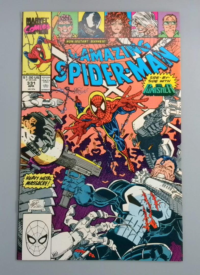 Amazing Spider-Man #331,NM Punisher, Marvel Comics, 1990 JR1
