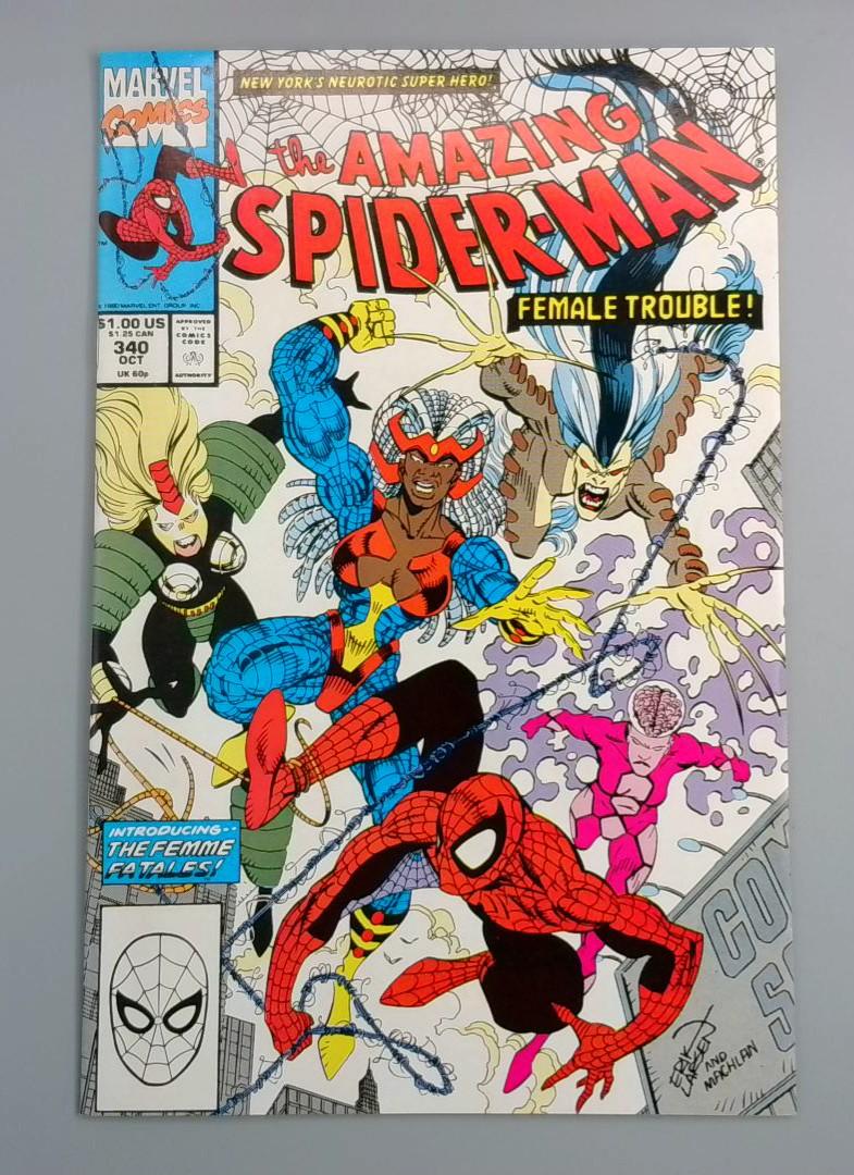 Amazing Spider-Man #340, VF/NM Marvel Comics, 1990 JR1
