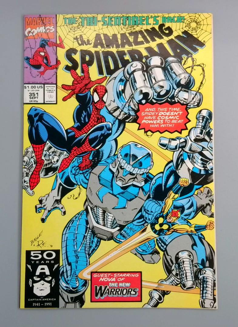 Amazing Spider-Man #351 NM 1st Mark Bagley Issue Marvel Comics JR1