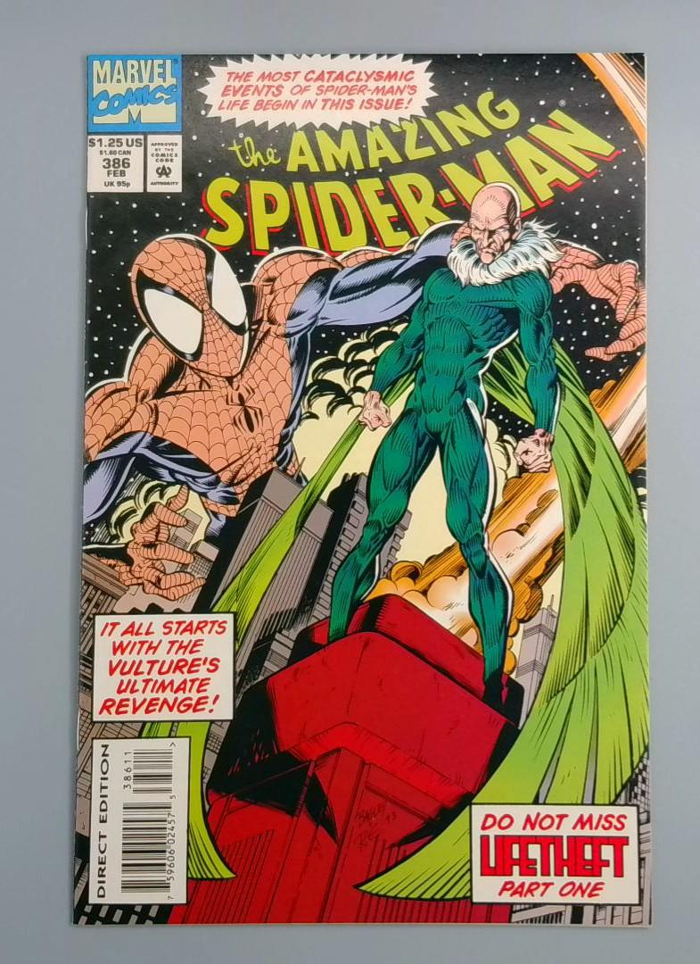 Amazing Spider-Man #386, NM Vulture Marvel Comics, 1994 JR1