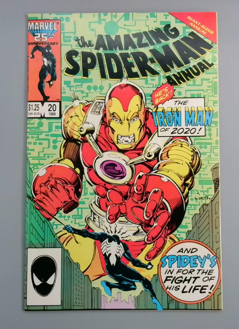 Amazing Spider-Man Annual #20, NM 1st Iron Man of 2020, Marvel Comics,1986 JR1
