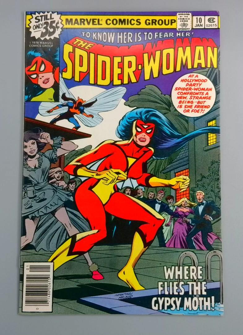 Spider-Woman #10, VF/NM 1st Gypsy Moth Marvel Comics, 1979 JR1