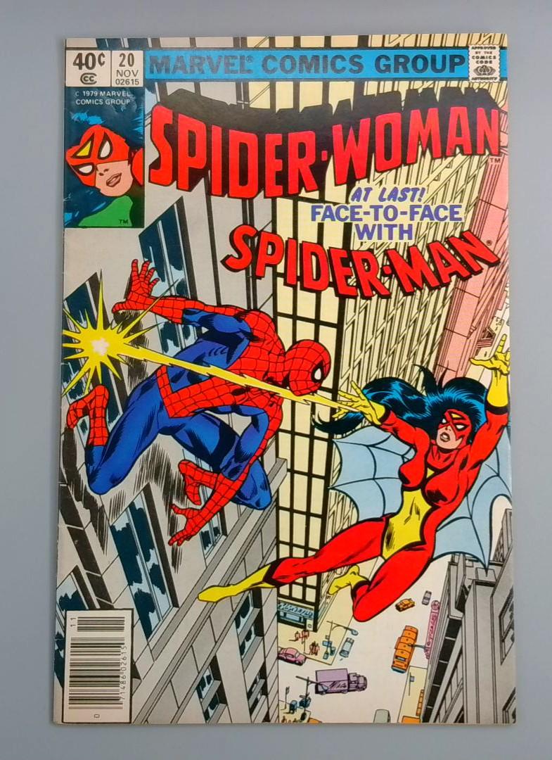 Spider-Woman #20, FN 1st Spider-Man Meeting Marvel Comics,1979 JR1