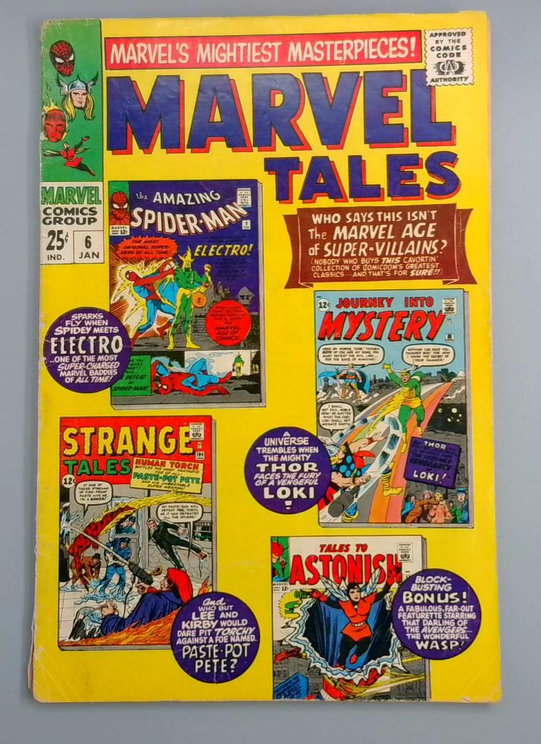 Marvel Tales #6, VG Marvel Comics, January 1967 JR1