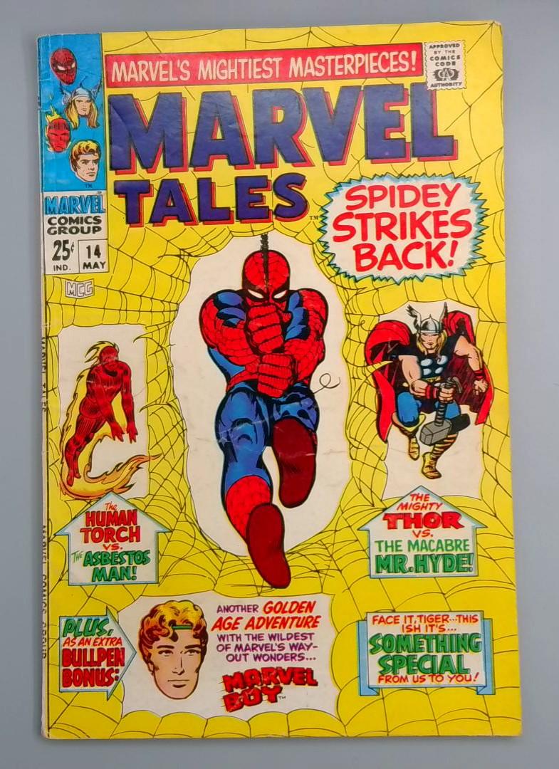 Marvel Tales #14, VG Spidey Strikes Back, Marvel Comics, May 1969 JR1