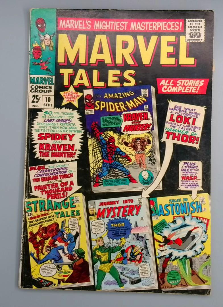 Marvel Tales #10, VG Spider-Man, Thor, Loki, Marvel Comics 1967 JR1