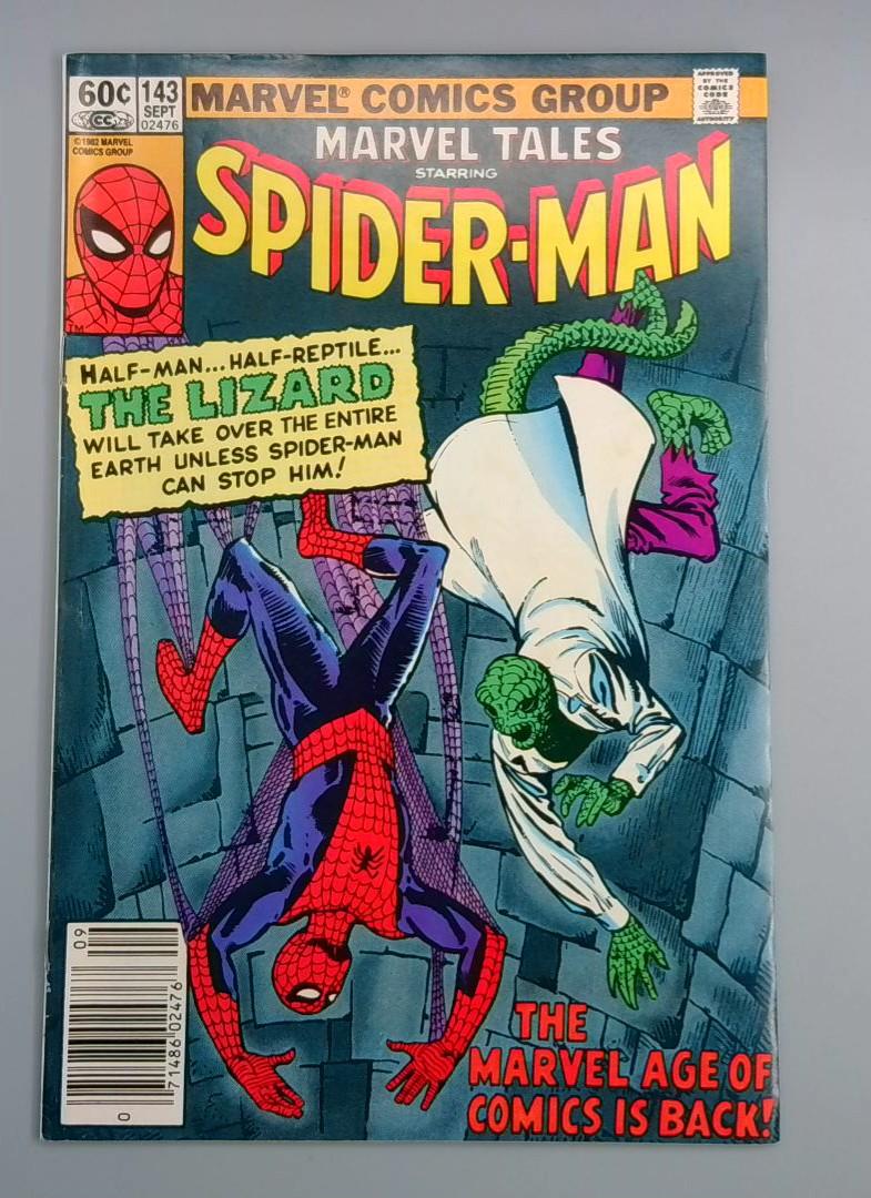 Marvel Tales #143, VF- Reprints 1st Lizard, Newsstand Marvel Comics, 1982 JR1